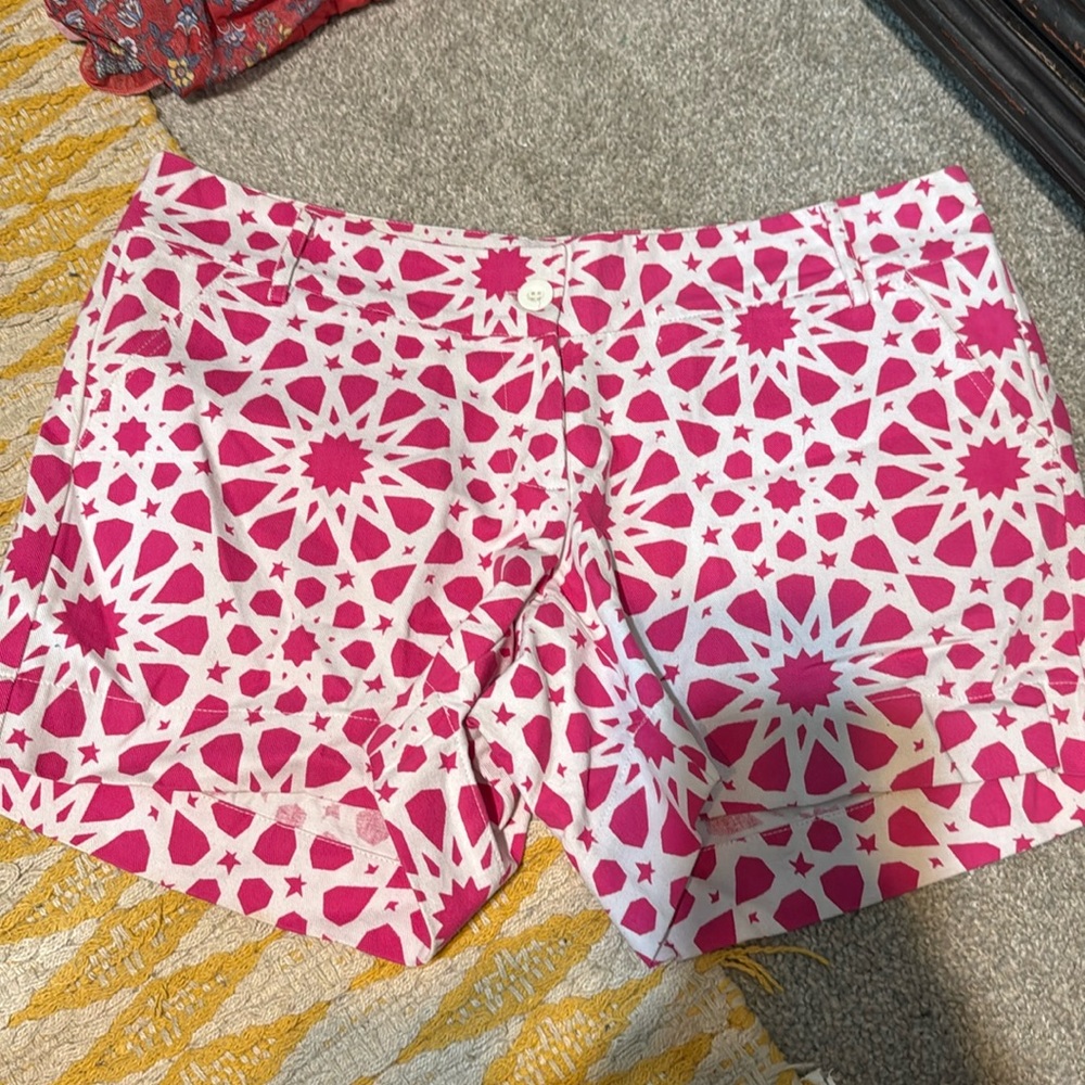 Pink & White Shorts